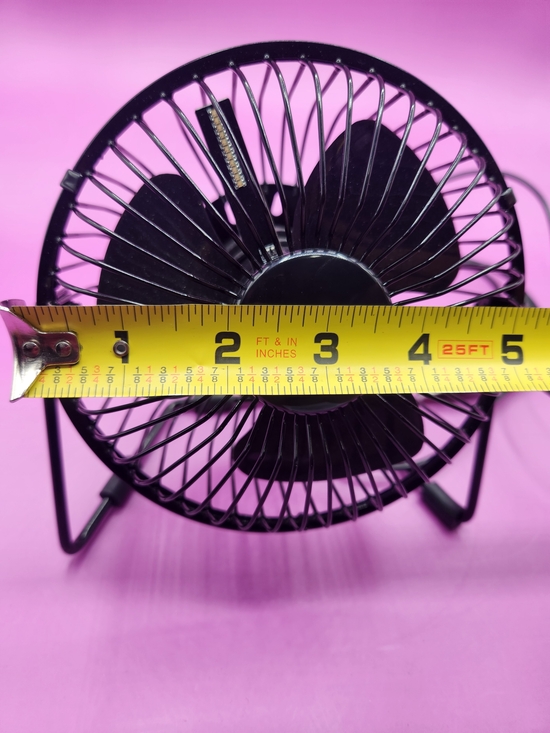 Black USB LED Message Fan - Picture 4 of 7